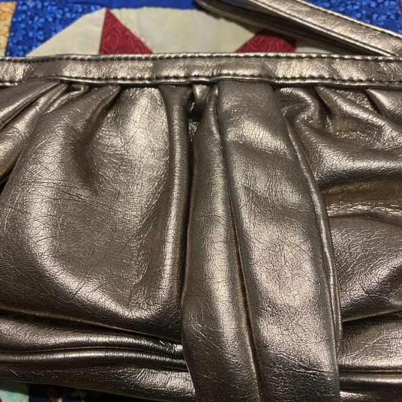 Botkier Bronze-Gold Leather Clutch Wristlet - Picture 7 of 16